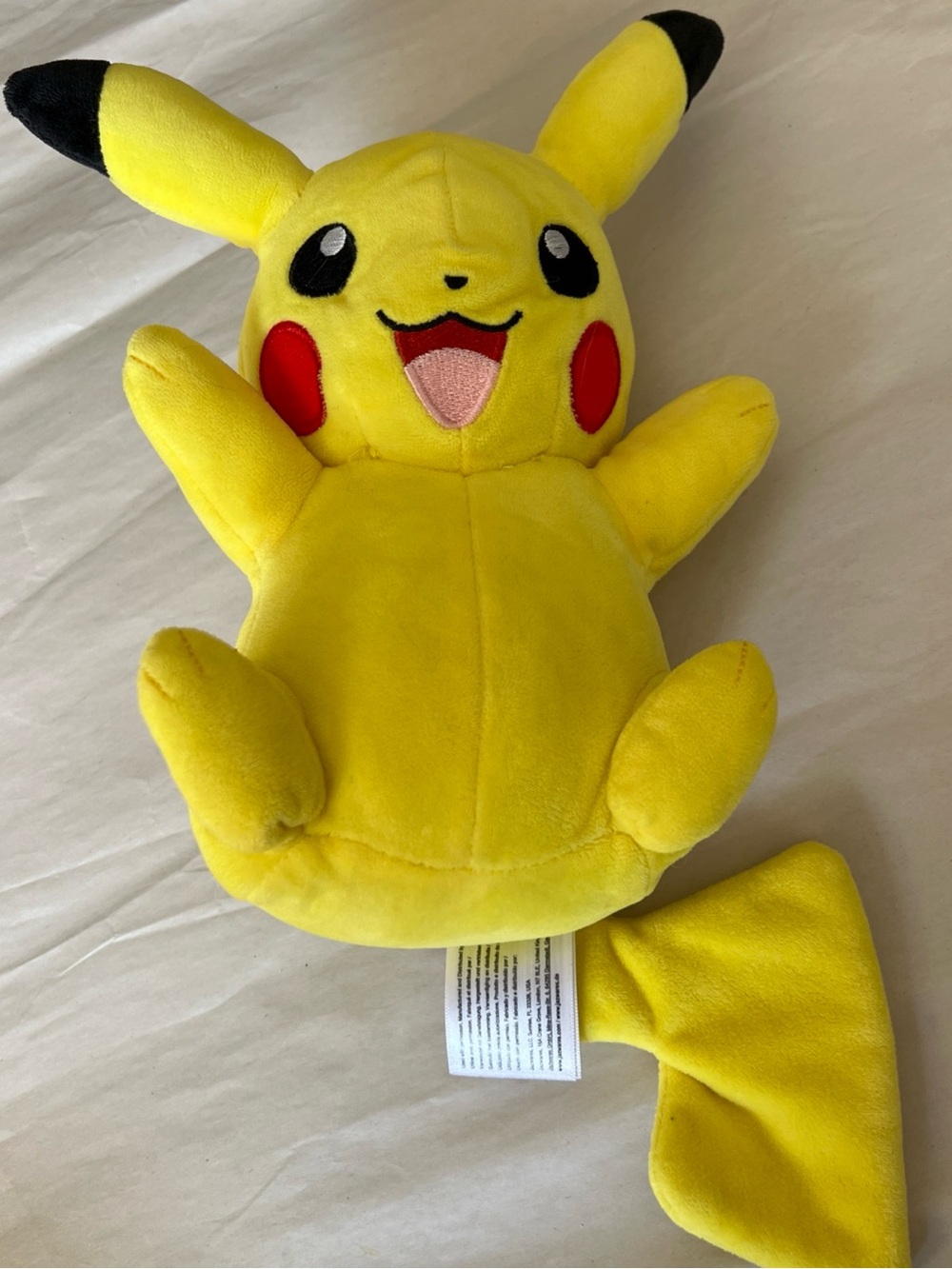 Pikachu Yellow Plush Toy - Official Plush